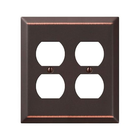 Livewire 163DDDB 2 Duplex Wall Plate  Aged Bronze LI707898